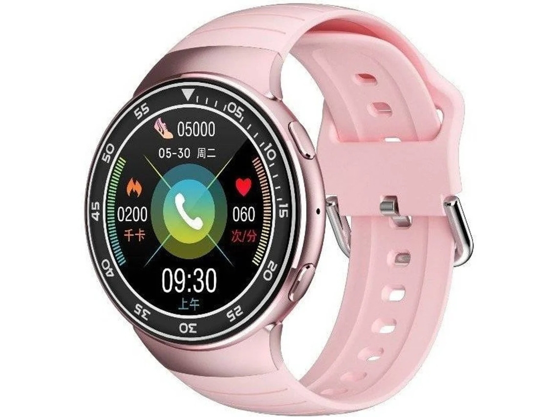 Reloj inteligente para hombre, resistente al agua IP67, deportivo, con control del ritmo cardíaco, auriculares inalámbricos, Bluetooth, Bestvite (rosa)