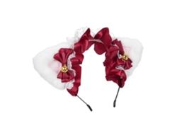 Tiara Con Orejas De Gato Adorable Con Cinta Y Encaje, Accesorio Para El Cabello Estilo Kawaii Para Niñas Y Mujeres.