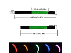2 Pcs Pulseira Led Recarregável Usb Bandas Reflectivas Ajustáveis Luz Para Corrida Ciclismo Esportes Ao Ar Livre
