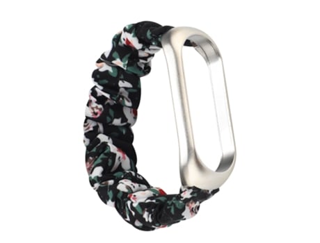 Correa de Tela + metal estilo floral para Xiaomi Mi Band 5 - flor colorida
