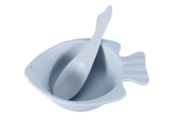 Cuenco Infantil con Forma de Pez - Con Cuchara (Azul) RNEMITERY