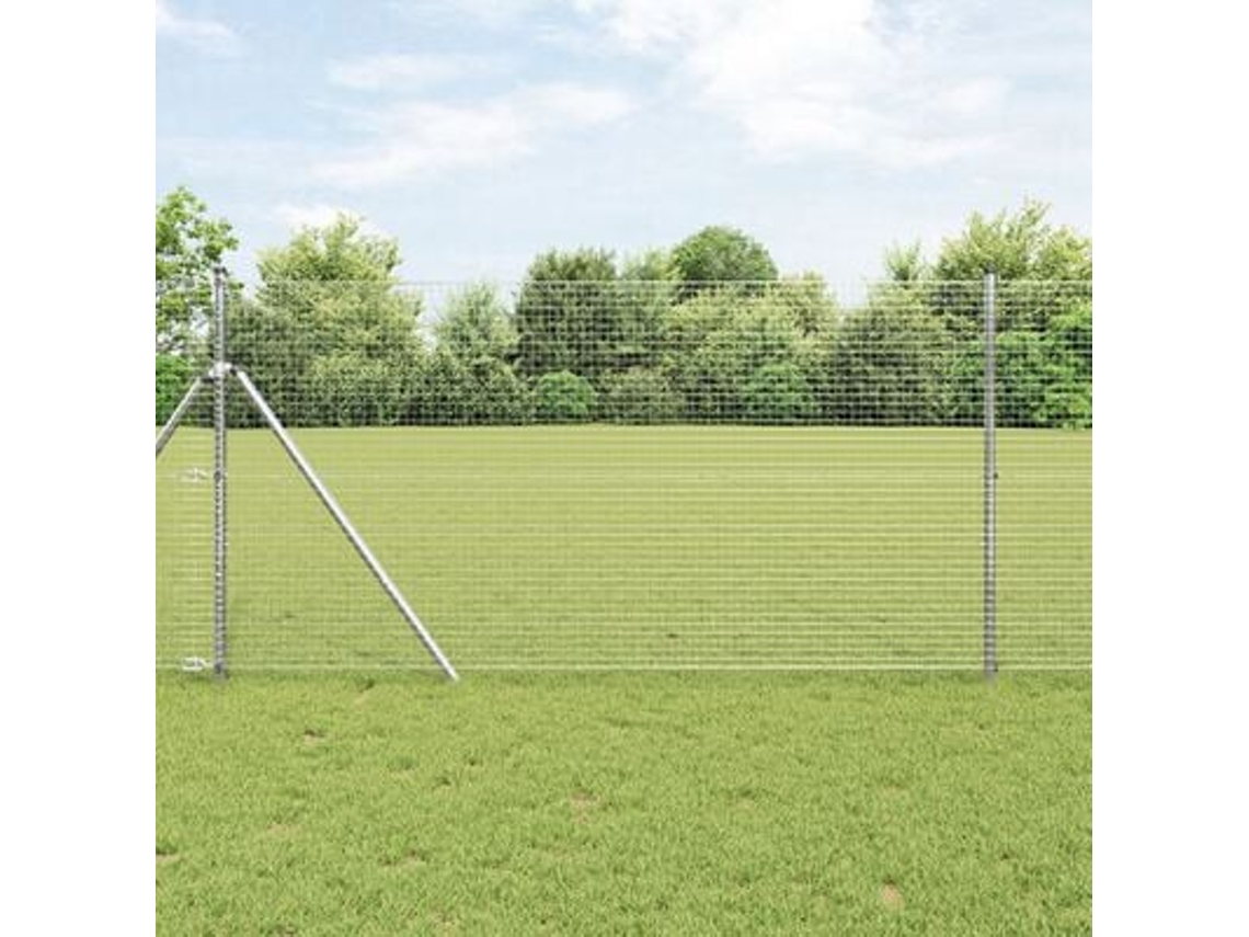 Cerca de alambre soldado de 1,2 x 10 m, acero galvanizado, Wsd302801, Lovely Home