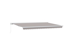 Maison Exclusive - Toldo Retráctil Gris Claro 500 X 300 Cm Tela Y Metal