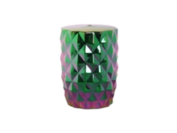 Mesita Auxiliar Porcelana Iridiscente 33x33x45cm