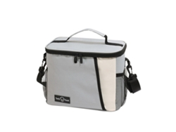 Bolsa térmica grande reutilizable para el almuerzo con correa ajustable para el hombro, fabricada en tela Oxford. MDUG (gris)