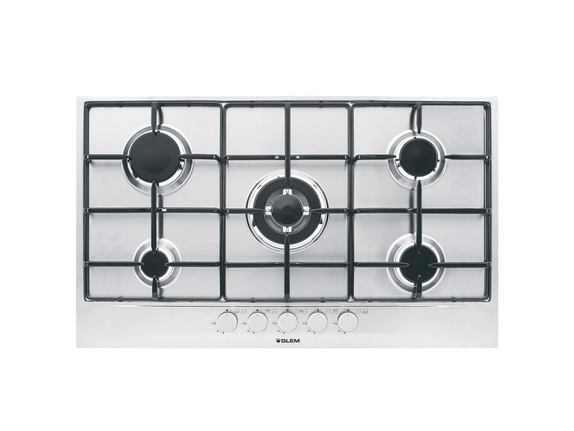 Placa de Gas GLEM GT955IX (Gas - 62 cm - Inox)