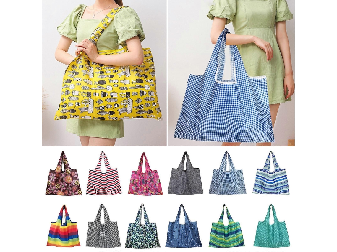 Bolsa de la compra grande, portátil y plegable, fabricada en tela Oxford, lavable, reutilizable y de gran capacidad. Ideal para guardar la compra y como bolsa de almacenamiento.