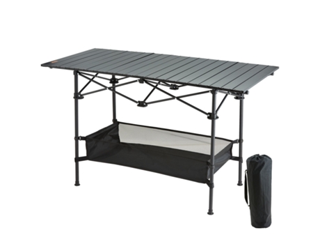 Mesa plegable para acampar, mesas auxiliares portátiles para exteriores de aluminio y acero VEVOR