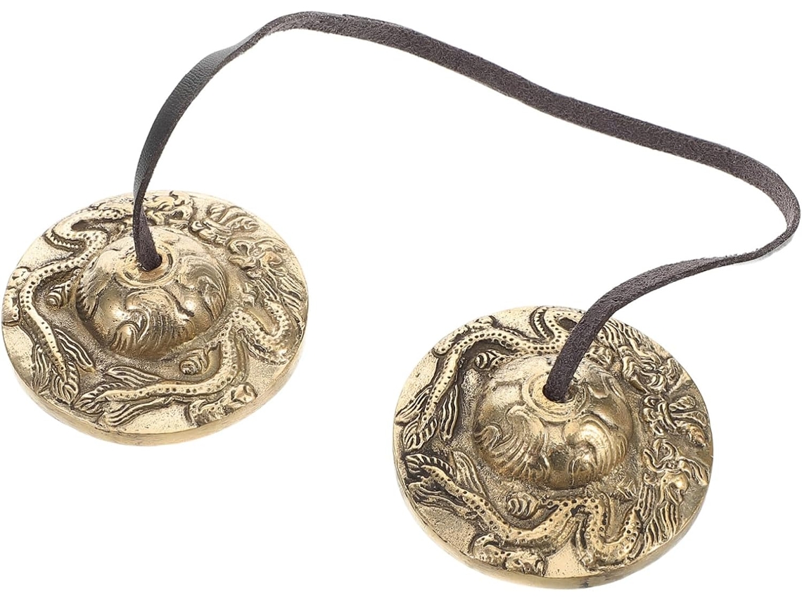 Platillos Rituales Tibetanos Para La Contemplación, Campanas De Yoga De Cobre Afinadas Y Pulidas.
