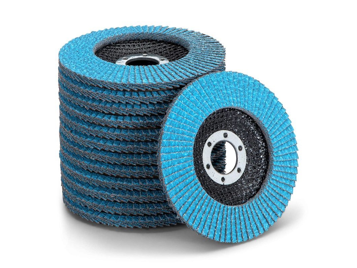 10 Discos De Lija De Alta Calidad, Diámetro 125 Mm, Grano 80, Zirconio Corindón, Para Lijar Y Pulir Metal, Acero Y Madera