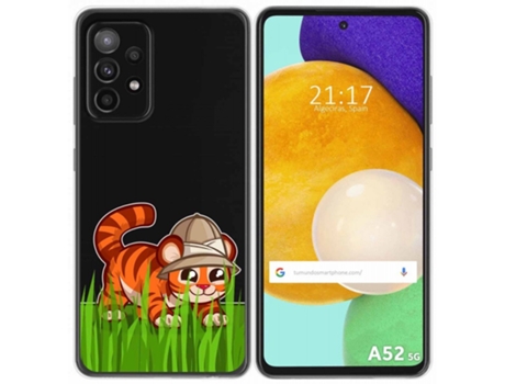 Carcasa Samsung Galaxy A52 / A52 5G / A52s 5G TUMUNDOSMARTPHONE Dibujos Transparente Multicolor