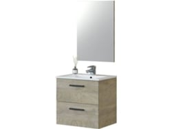 Mueble de Baño ARKITMOBEL Aruba  (Roble Alaska - Melamina, Aluminio, PVC - 57 x 60 x 45 cm)