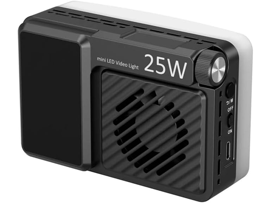Rm 25c 25w Rgb Luz De Video De Bolsillo Led 2500k-10000k Mini Luz Con Relleno Magnético Para
