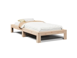 Maison Exclusive - Estructura De Cama Sin Colchón Madera Maciza Pino 75x190 Cm