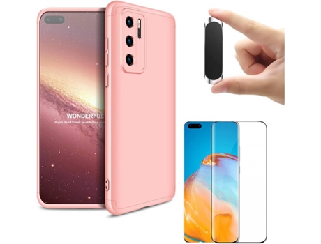 Carcasa, Protector y Soporte Huawei P40 Pro Slim armor 360º Rosa