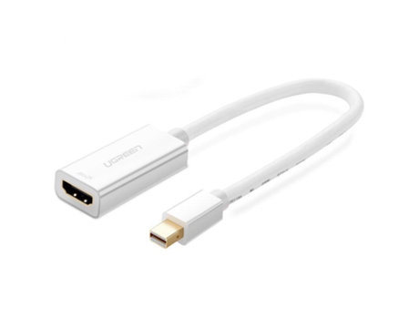 Adaptador de cable de video Ugreen 10460 Mini Displayport HDMI Blanco