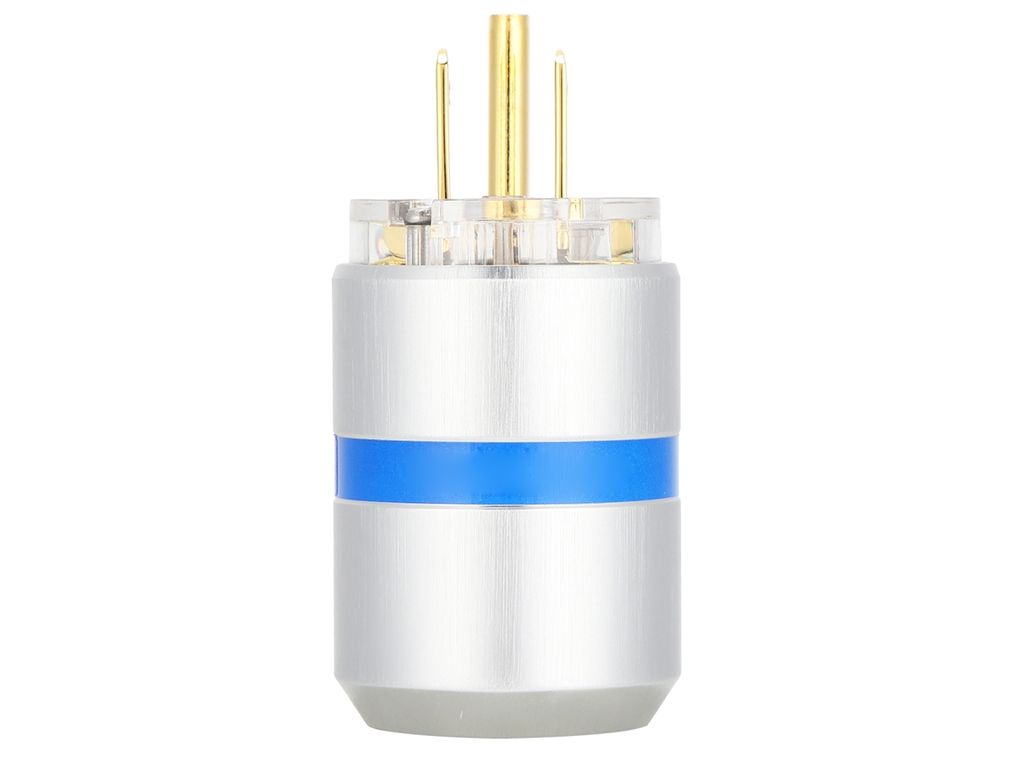 Plugue De Alimentação Monosaudio M107g De Cobre Puro Com Revestimento De Ouro 24k Para Áudio Hifi Profissional