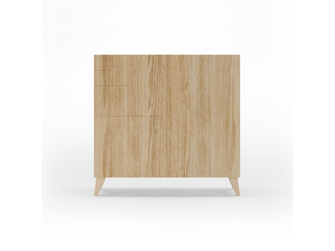 Mueble zapatero HERDASA Bergen Roble dorado (87 x 90 x 27 cm)