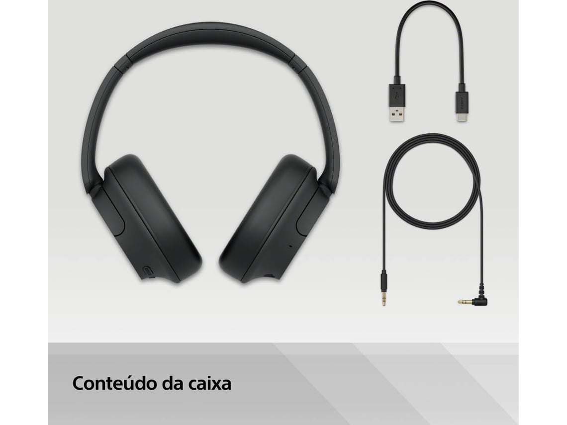 Auriculares Bluetooth SONY WHCH 720 NB (Over Ear - Micrófono - Noise  Cancelling - Negro)