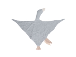Toalla De Seguridad De Algodón Suave Y Transpirable Con Estampado De Ganso, Adorable, Para Recién Nacidos, Color Gris Claro.