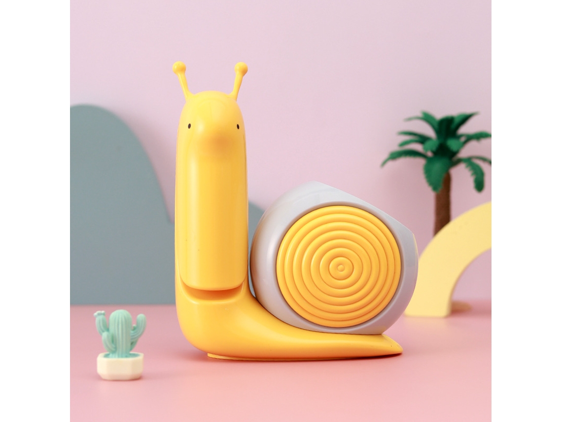Lindo Caracol Lámpara De Mesa Plegable Linda Luz Nocturna Carga Usb Amarillo SIURN