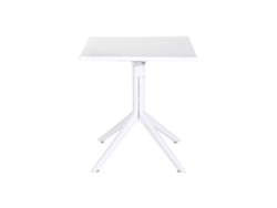 Mesa Metal Pp Reciclado Blanco 70x70x75cm