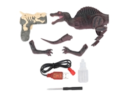 2026-juguete De Dinosaurio Control Remoto Con Luz, Sonido De Rugido, Caminar Y Aspersión De Agua Rojo