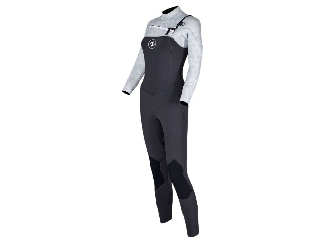 Cz Wetsuit Mulher Xscape 4/3/2 Mm Cinzento Mlaqualung
