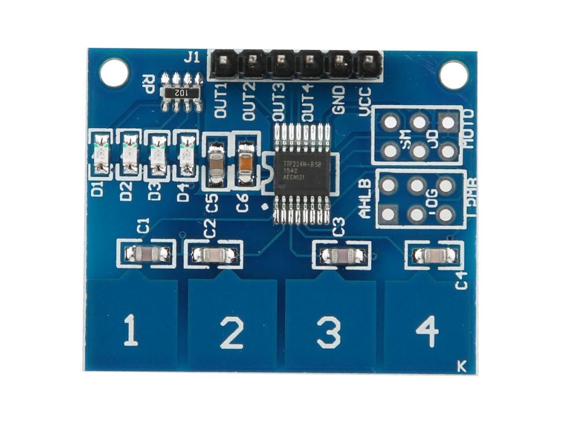 5 Módulos De Sensor Táctil Capacitivo Ttp224, Interruptor Digital De 4 Canales