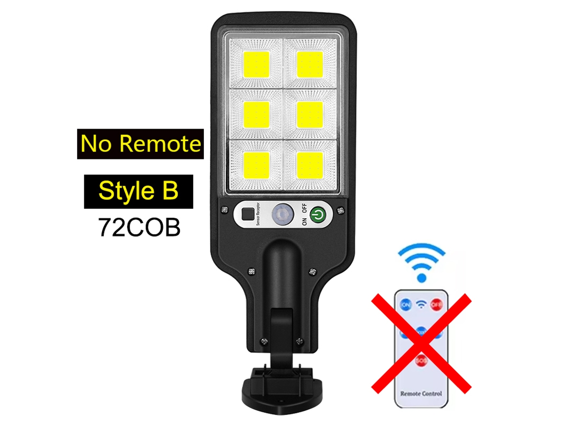 Farola solar con 108 LED COB, sensor de movimiento, 3 modos de iluminación, resistente al agua, ideal para entrada y jardín. Aeuzwr