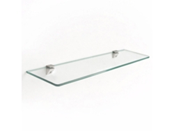 Estante de pared de vidrio templado 45x13 cm transparente Espelharte