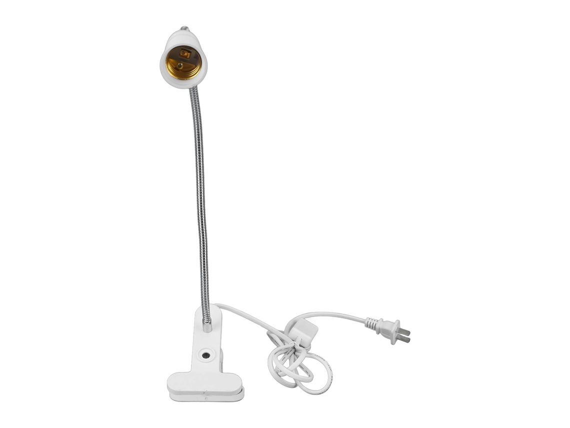 Portalámparas De Mesa Con Clip E26/e27, Brazo Flexible, 30 Cm, Cable De 1,8 M, Para Dormitorio/oficina