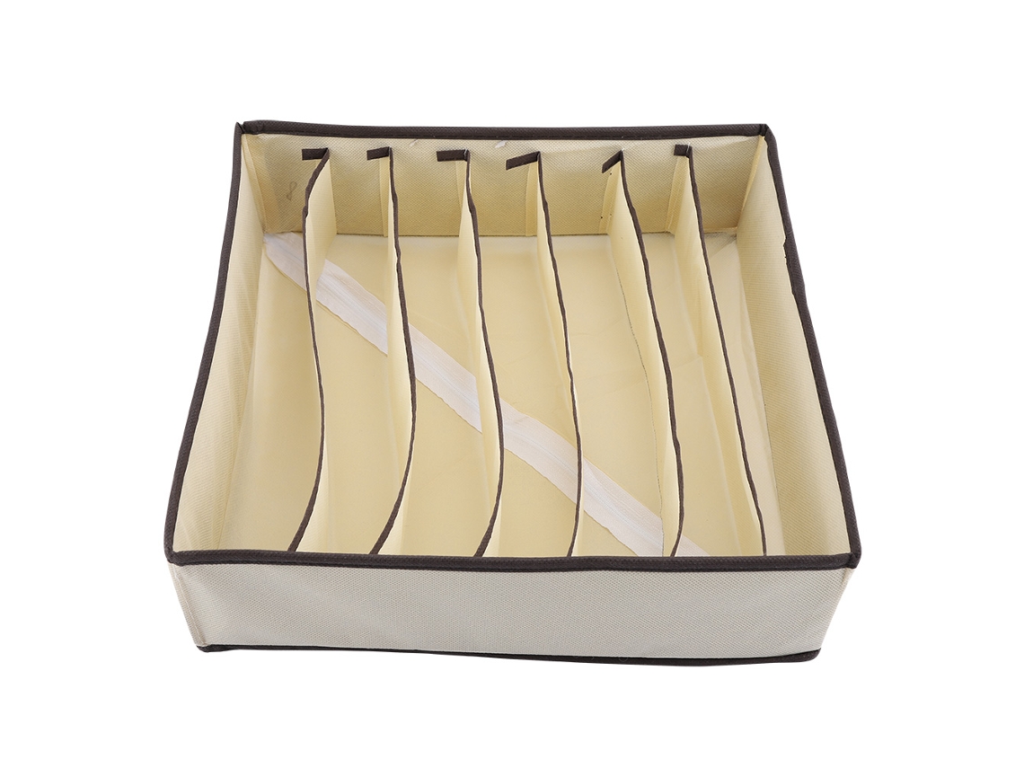 Caja De Almacenamiento Plegable Portátil Con Separadores Para Sujetadores, Bragas Y Calcetines (7 Tamaños)