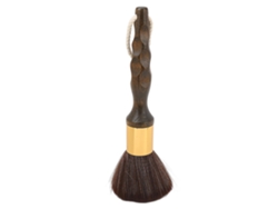 Cepillo de limpieza de cuello, antideslizante, mango largo, cerdas suaves, para corte de cabello, barbería.