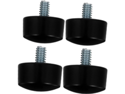 Remates Para Barra De Cortina 19mm Negro Cilindro, Tapas De Barra De Cortina De Rosca, Cierre Decorativo Resistente, Para Sala