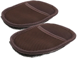 Luvas Pequenas De Couro Yarnow Para Polimento De Sapatos, Pretas, Em Pelúcia Sintética, Pacote Com 2 Unidades, Para