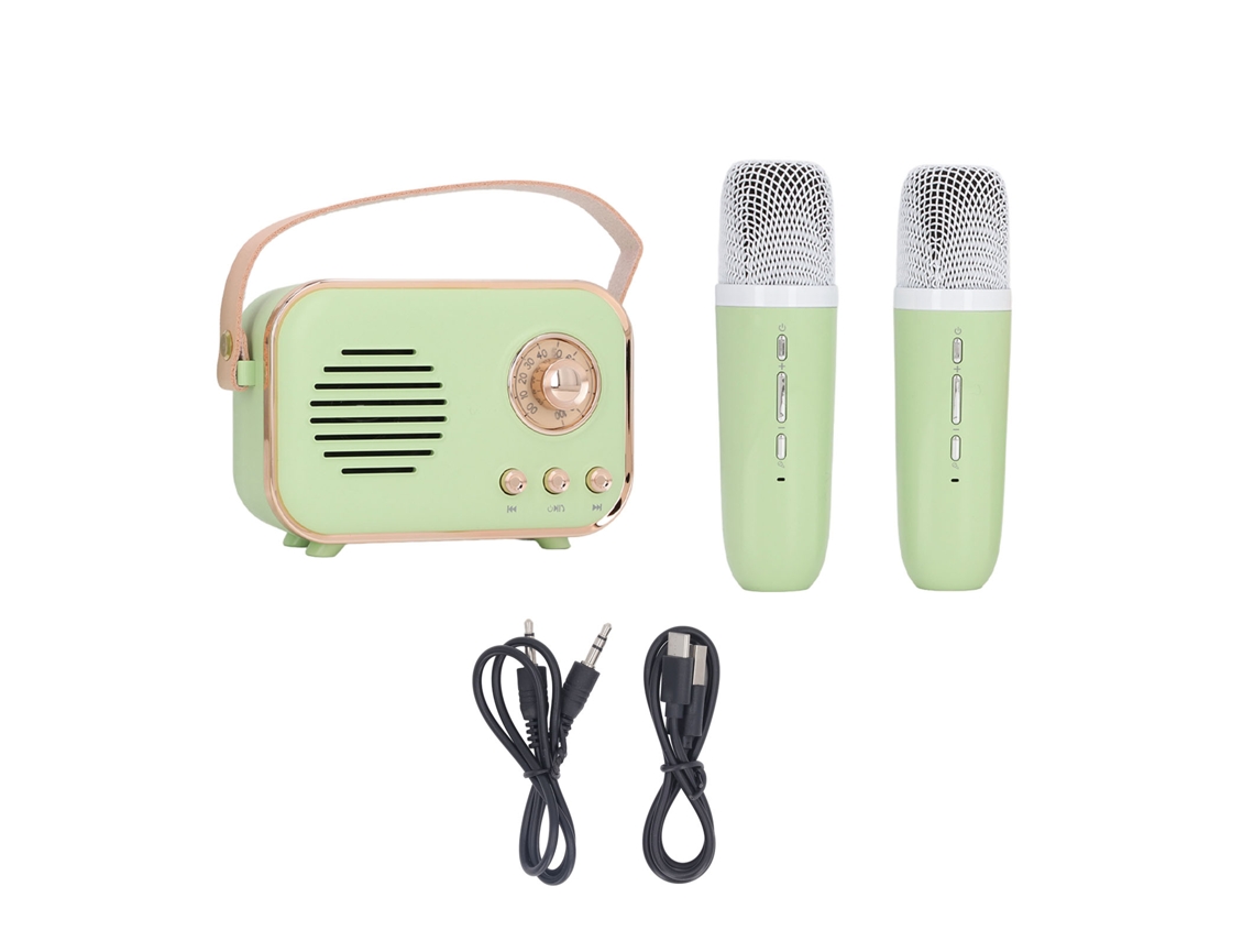 Conjunto De Karaoke Inalámbrico Portátil Con Altavoz Y Micrófonos, Batería De Alta Capacidad.