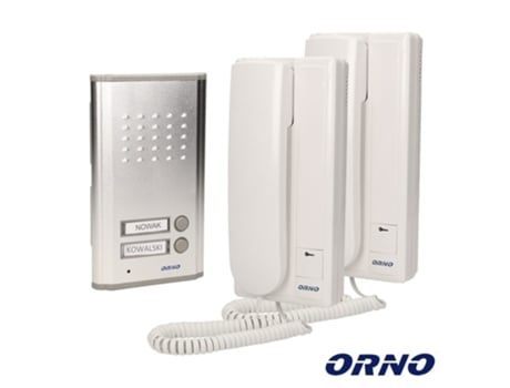 Timbre de 2 Botones con Intercomunicadores ORNO