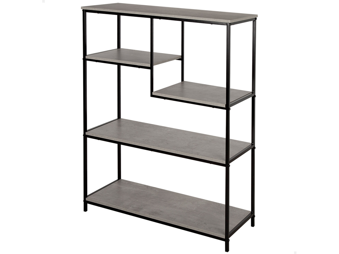 Estantería metálica fija asimétrica de 5 baldas 75x30x100 cm Max Home