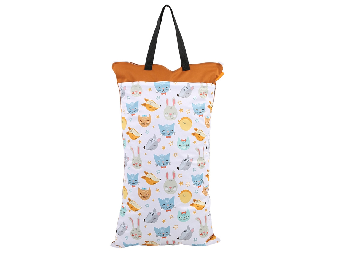 Bolso Cambiador Grande De Tela Impermeable Con Doble Cremallera Para Colgar Y Guardar Pañales (ef160)