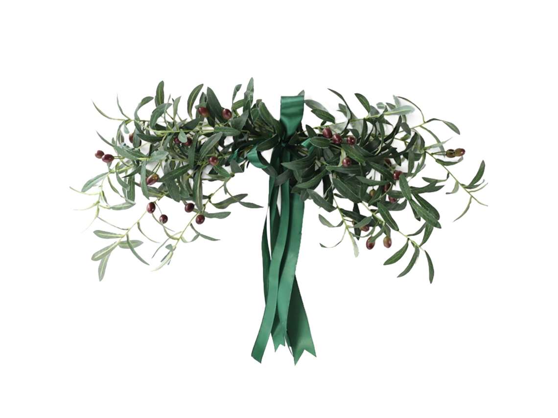 Puerta decorativa - Flor de rama de olivo - Seda sintética