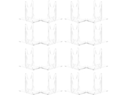 Soporte De Mesa Transparente Ajustable Con Base Rectangular De Ps Estable, Portafotos De Fácil Montaje.