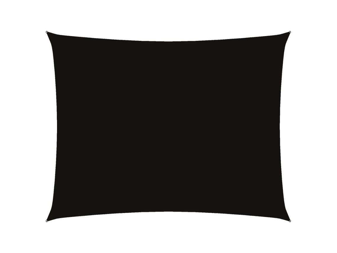 Maison Exclusive - Toldo De Vela Rectangular Tela Oxford Negro 6x7 M