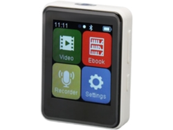 Reproductor MP3 Bluetooth YIZHOOD D2 1.8Inch Tarjeta TF 256GB (Blanco)