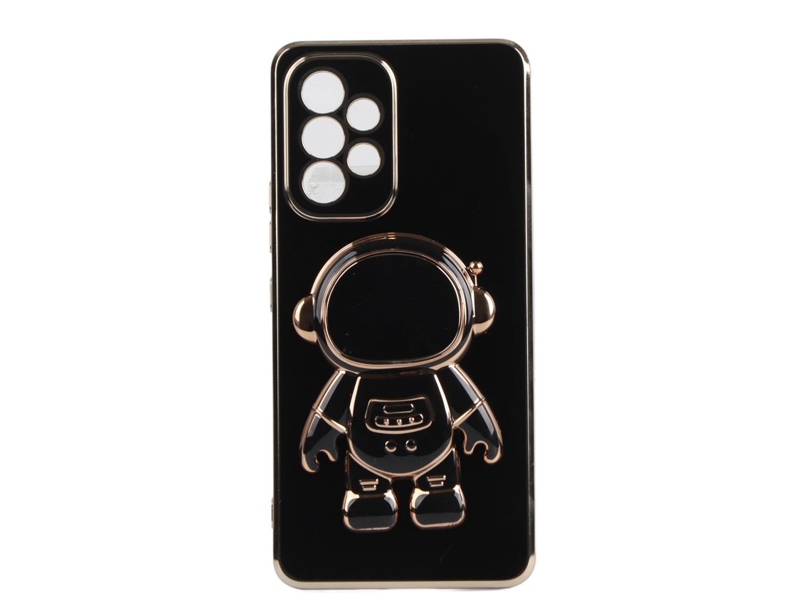 Cubre Teléfono Móvil Tpu Plástico Con Soporte Estéreo Para Samsung A53 5g, Protector Negro