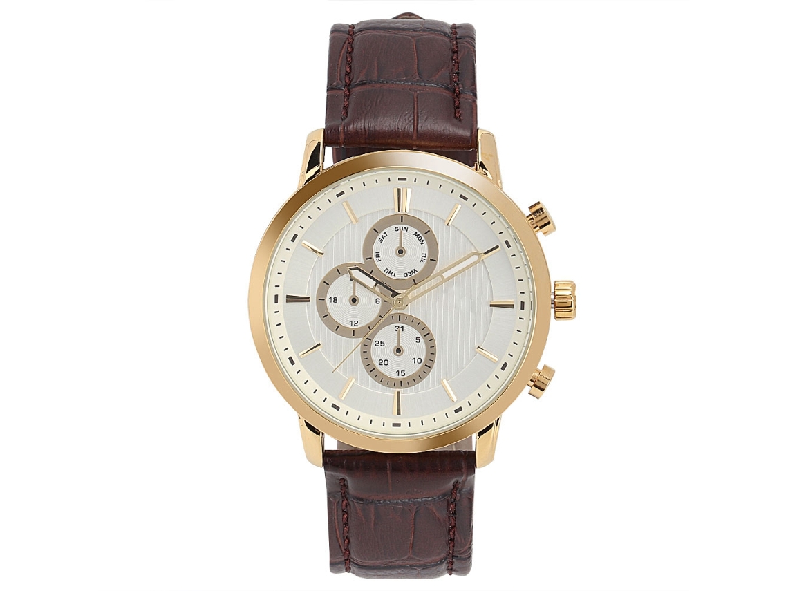 Reloj De Pulsera De Moda Con Correa De Pu, Movimiento De Cuarzo, Estilo Sencillo Y Elegante.