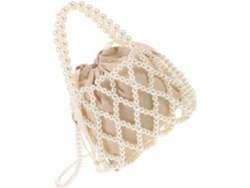 Bolso Tote Vintage Calado Con Cuentas Para Mujer, Ideal Para Vacaciones.