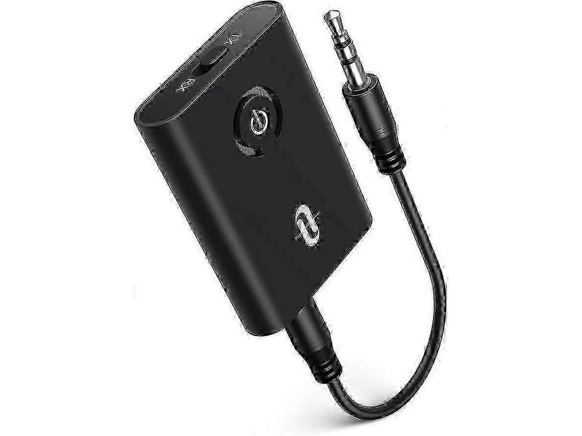 Transmisor y receptor Bluetooth 2 en 1 Taotronics con aptX de baja latencia para audio sin pérdidas (25-26 s)