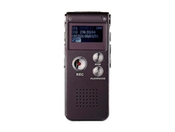 Grabadora digital, reproductor MP3, para reuniones, conferencias y entrevistas, 8 GB, Yizhood (gris)