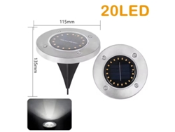 Luces solares de suelo con 8/20 LED, impermeables, para decoración de jardines, caminos, patios o porches. Aeuzwr